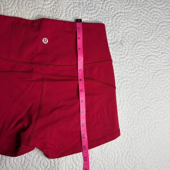 Women's Red Athletic Shorts - Picture 8 of 10